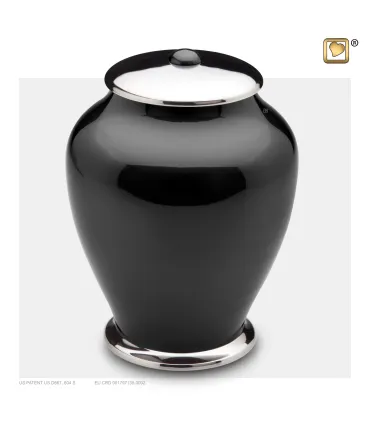 Grote Messing Urn 'Simplicity' zwart
