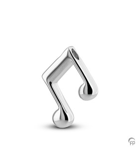 Zilveren Ashanger Muziek Dubbele Achtste Noot