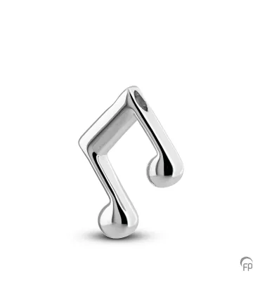 Zilveren Ashanger Muziek Dubbele Achtste Noot