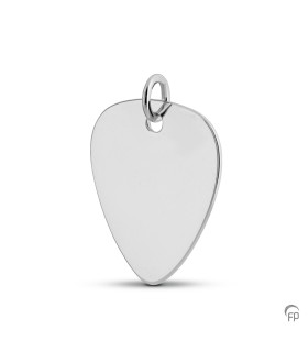 Zilveren Hanger Muziek Plectrum