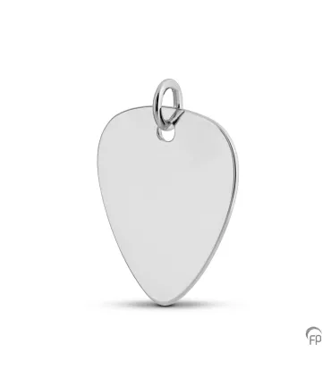 Zilveren Hanger Muziek Plectrum