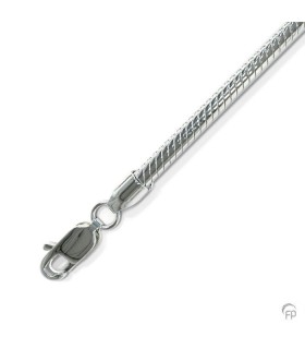 Zilveren Slangen Collier (Ketting)