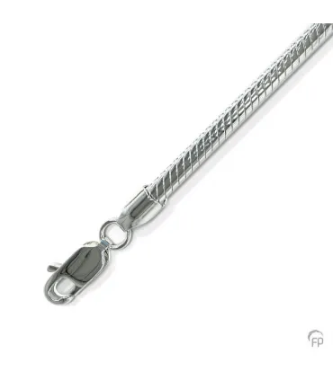 Zilveren Slangen Collier (Ketting)