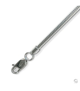 Zilveren Slangen Collier (Ketting) Dun