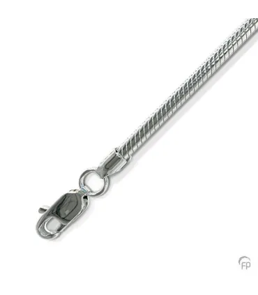 Zilveren Slangen Collier (Ketting) Dun