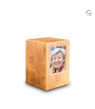 Grote MDF Houten Urn Lichtbruin met Foto