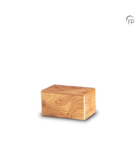 Mini MDF Houten Urn Lichtbruin