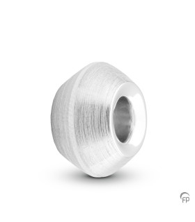 Zilveren Memorial Bead Asbedel 'Bol'