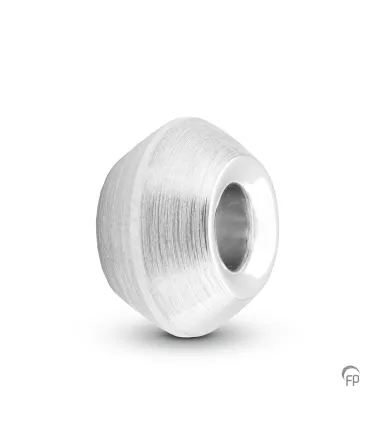 Zilveren Memorial Bead Asbedel 'Bol'