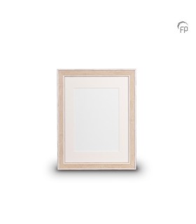 Medium Houten Fotolijst Lichtbruin/Wit (18x24cm)