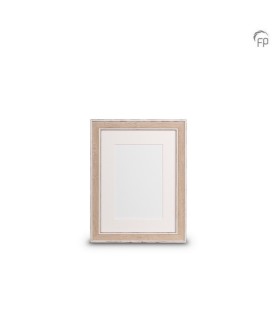 Kleine Houten Fotolijst Lichtbruin/Wit (15x20cm)