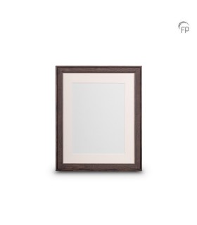 Grote Houten Fotolijst Donkerbruin/Grijs (20x25cm)