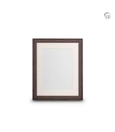 Grote Houten Fotolijst Donkerbruin/Grijs (20x25cm)