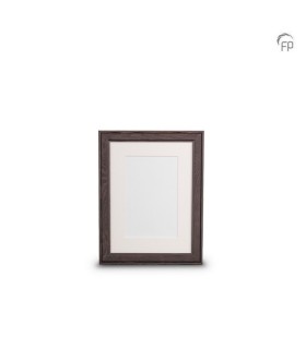 Kleine Houten Fotolijst Donkerbruin/Grijs (15x20cm)