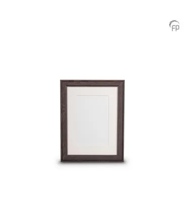 Kleine Houten Fotolijst Donkerbruin/Grijs (15x20cm)