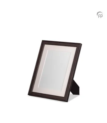 Kleine Houten Fotolijst Donkerbruin/Grijs (15x20cm)