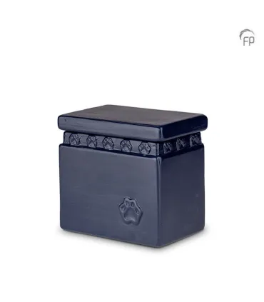 Biologische Dierenurn Blauw 'Pootafdrukjes'