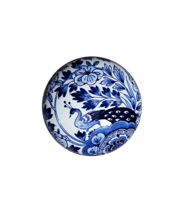 Handgeschilderde Memento Blue Pebble Bird in Paradise