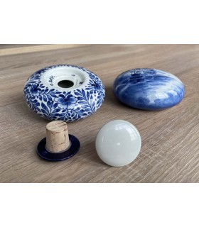 Handgeschilderde Memento Blue Pebble Bird in Paradise