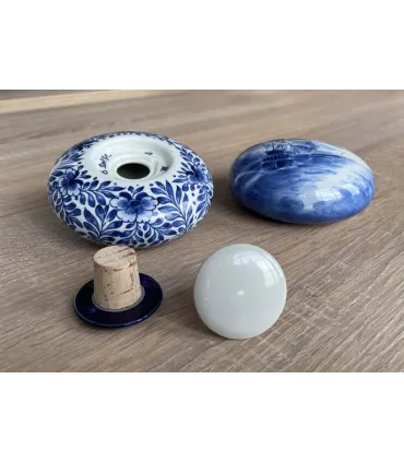 Handgeschilderde Memento Blue Pebble Bird in Paradise