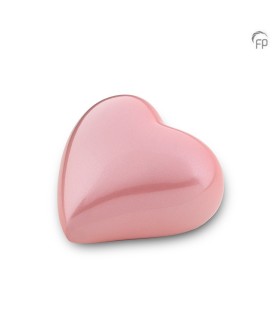 Metalen Mini Hart Urn Roze 'Odyssee'