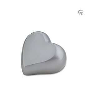 Metalen Mini Hart Urn Mat Zilverkleur 2