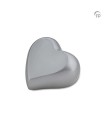 Metalen Mini Hart Urn Mat Zilverkleur 2