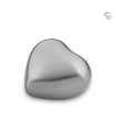 Metalen Mini Hart Urn Mat Zilverkleur