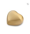 Metalen Mini Hart Urn Goudkleurig Mat