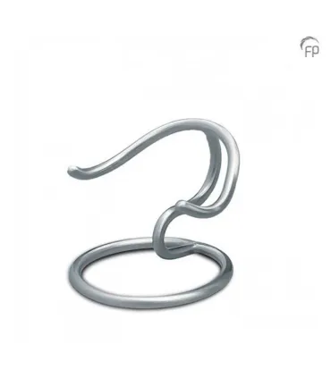 Zilverkleurige Messing Standaard voor de Mini Hart/Ster Urnen (HUH/HUS/FPU)