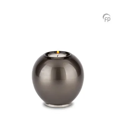 Glazen Kaarsenhouder Bohemian Crystal zwart