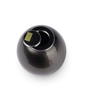 Glazen Kaarsenhouder Bohemian Crystal zwart