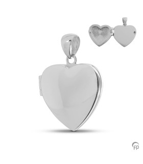Zilveren Medaillon Hartje