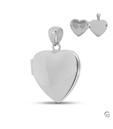 Zilveren Medaillon Hartje