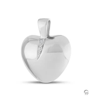 Zilveren Duo Ashanger Hartvormig