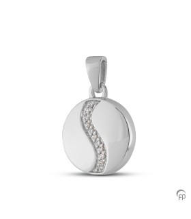 Zilveren Ashanger Yin en Yang