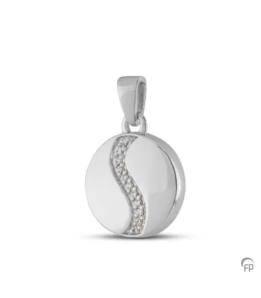 Zilveren Ashanger Yin en Yang