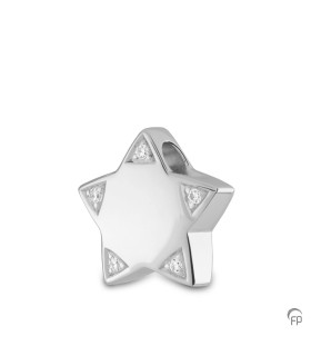 Zilveren Ashanger Zirkonia Ster