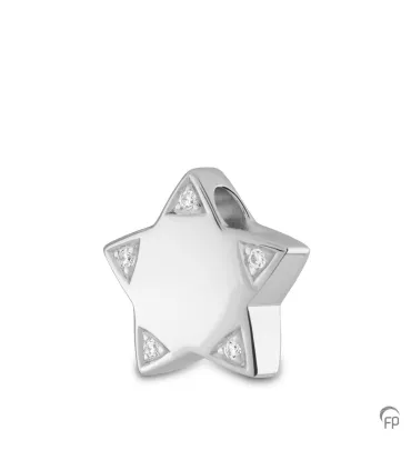 Zilveren Ashanger Zirkonia Ster