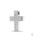 Zilveren Ashanger zirkonia Kruisje
