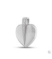 Zilveren Ashanger zirkonia punt Hart