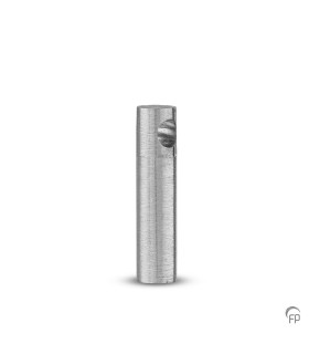 Zilveren Ashanger mat Ronde Buis