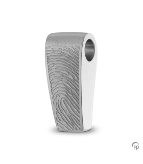Zilveren Fingerprint Ashanger Recht