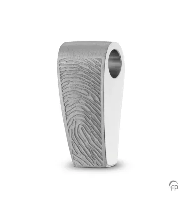 Zilveren Fingerprint Ashanger Recht