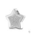 Zilveren Fingerprint Ashanger Ster