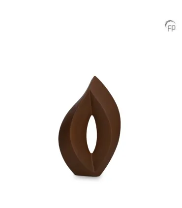 Middelgrote Keramische Urn 'Venezia' Matbruin