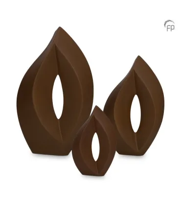 Middelgrote Keramische Urn 'Venezia' Matbruin