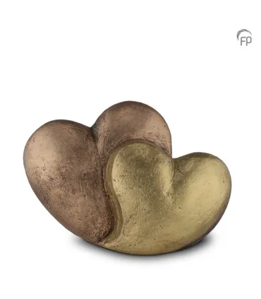 Keramisch Troost Urntje Geert Kunen Dubbel Hart Medium