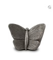 Kleine Keramische Kunst Urn Mariposa Zilverkleur