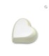Metalen Mini Hart Urn Ivoor met wit